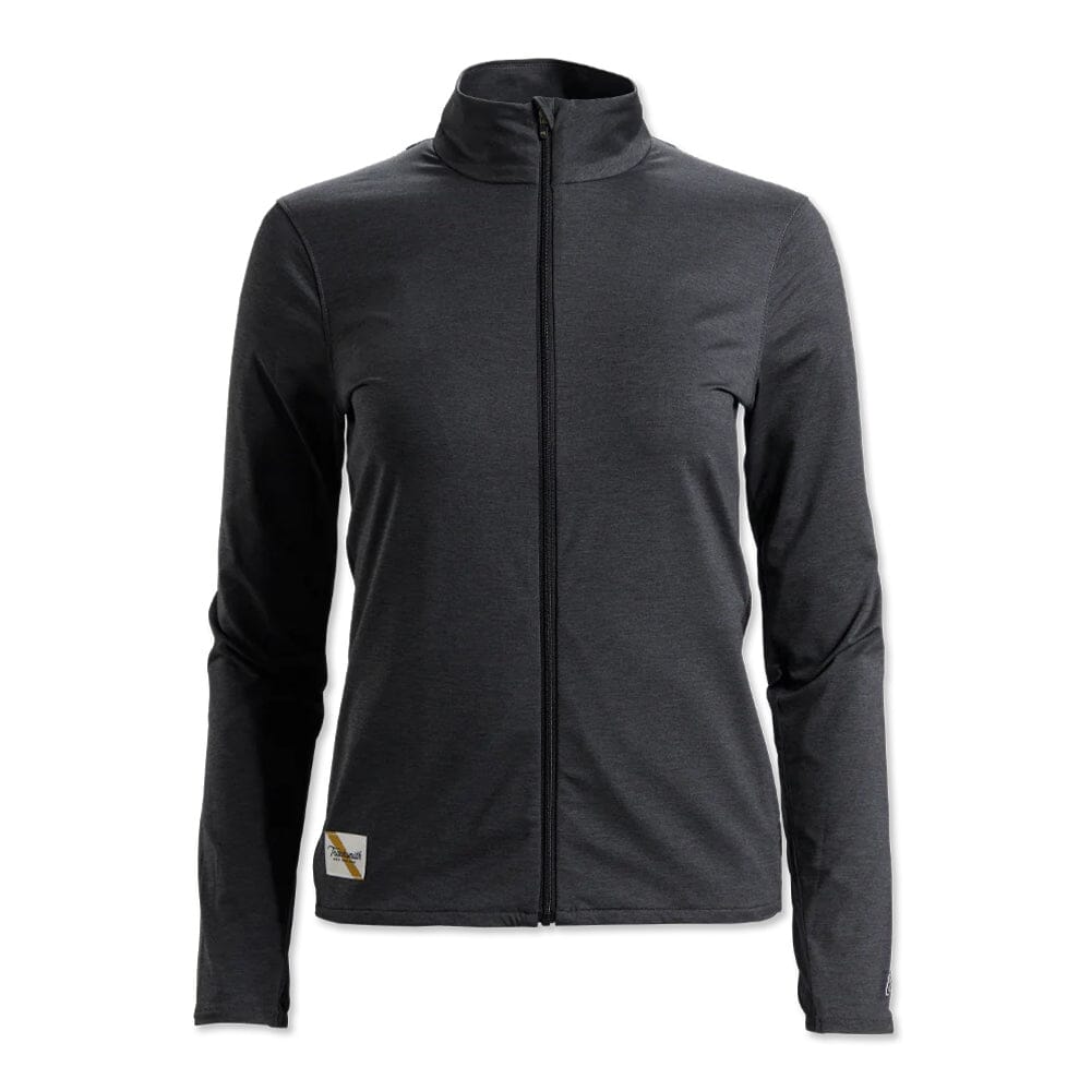 Tracksmith Women's Session Jacket - BlackToe Running#colour_charcoal