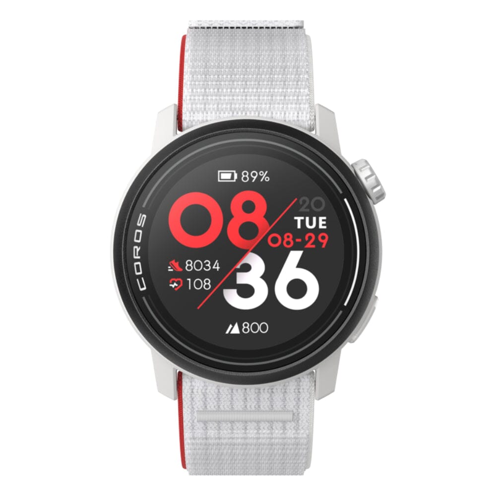 Coros PACE 3 Premium GPS Watch - BlackToe Running#colour_white-chalk-with-nylon-band