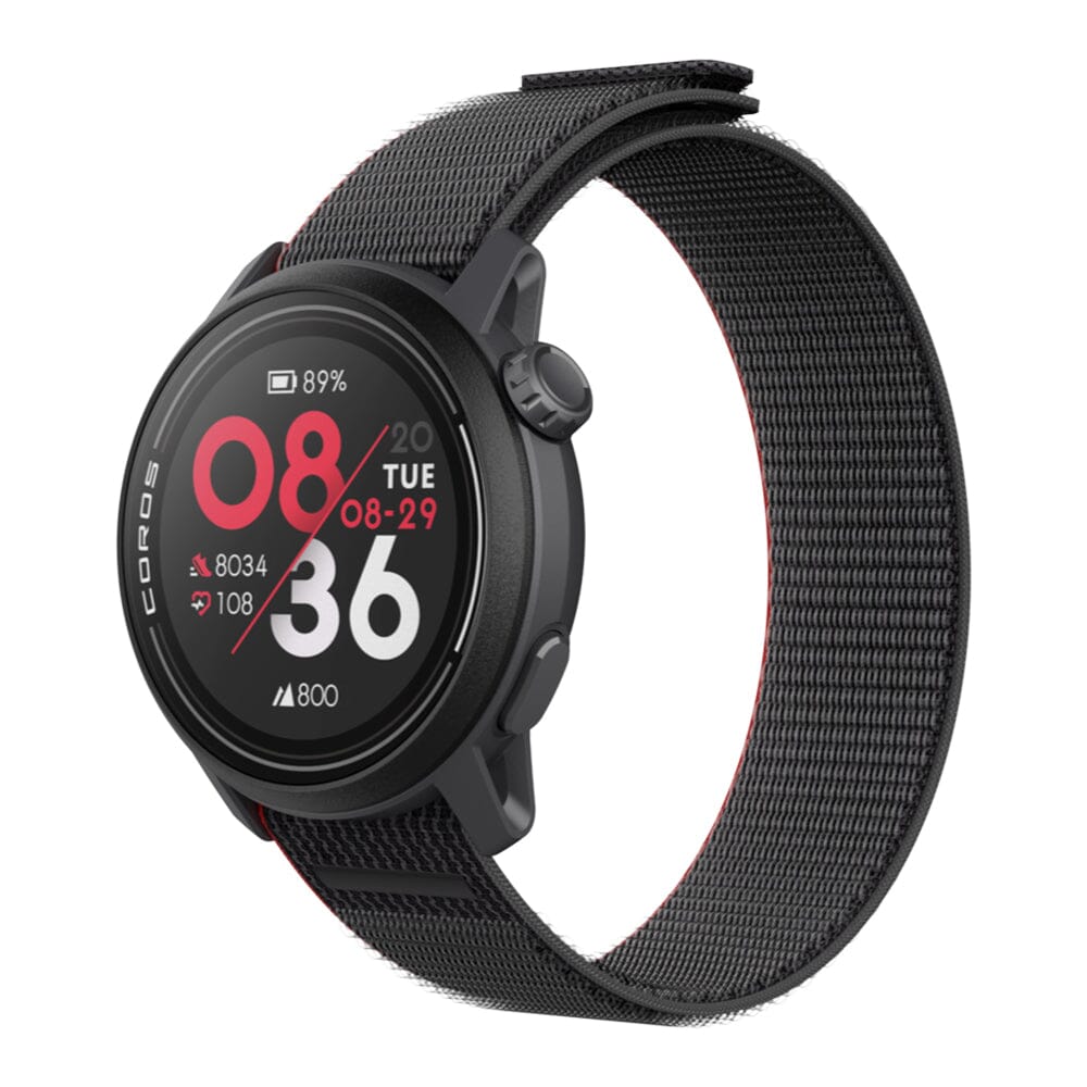 Coros PACE 3 Premium GPS Watch - BlackToe Running#colour_black-ink-with-nylon-band