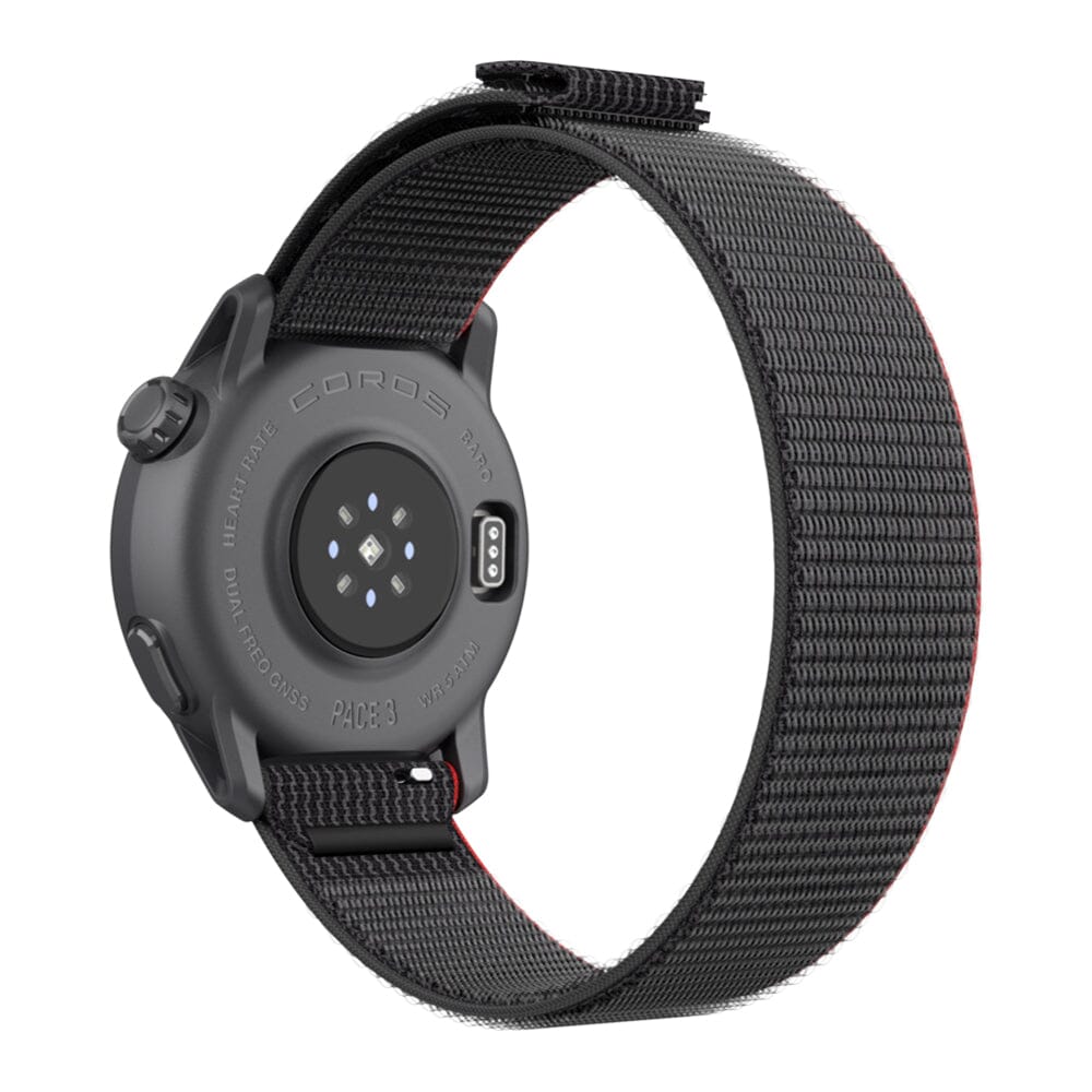 Coros PACE 3 Premium GPS Watch - BlackToe Running#colour_black-ink-with-nylon-band