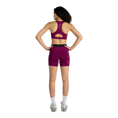 Bandit Running Women's STAMINA™ Scoop Neck Run Bra - BlackToe Running#colour_deep-plum