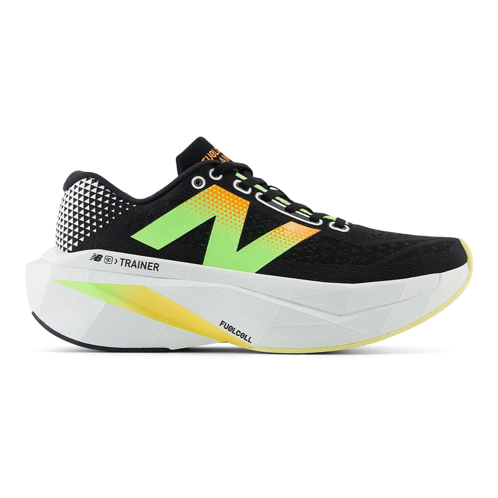 New Balance Women's FuelCell SuperComp Trainer v3 - BlackToe Running#colour_phantom-bleached-lime-glo-white-peach