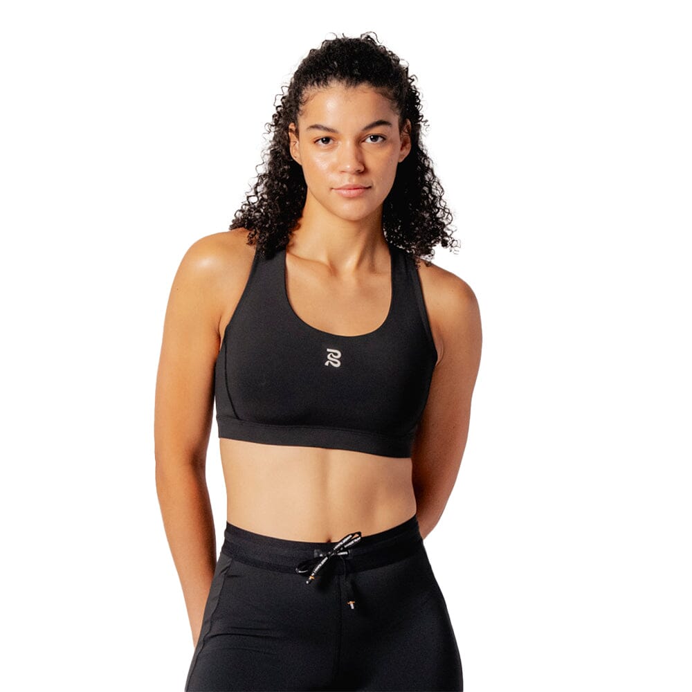 Bandit Running Women's STAMINA™ Scoop Neck Run Bra - BlackToe Running#colour_black