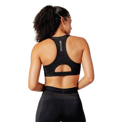 Bandit Running Women's STAMINA™ Scoop Neck Run Bra - BlackToe Running#colour_black