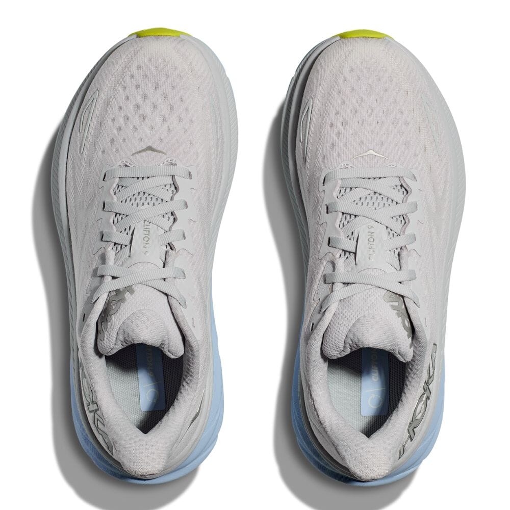 Hoka Women's Clifton 9 Women's Shoes - BlackToe Running#colour_nimbus-cloud-ice-water