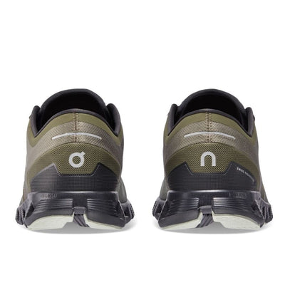 On Running Men's Cloud X 3 Men's Shoes - BlackToe Running#colour_olive-reseda