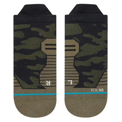 Stance Run Klicks Ultralight Cushion Tab Socks - BlackToe Running#colour_black