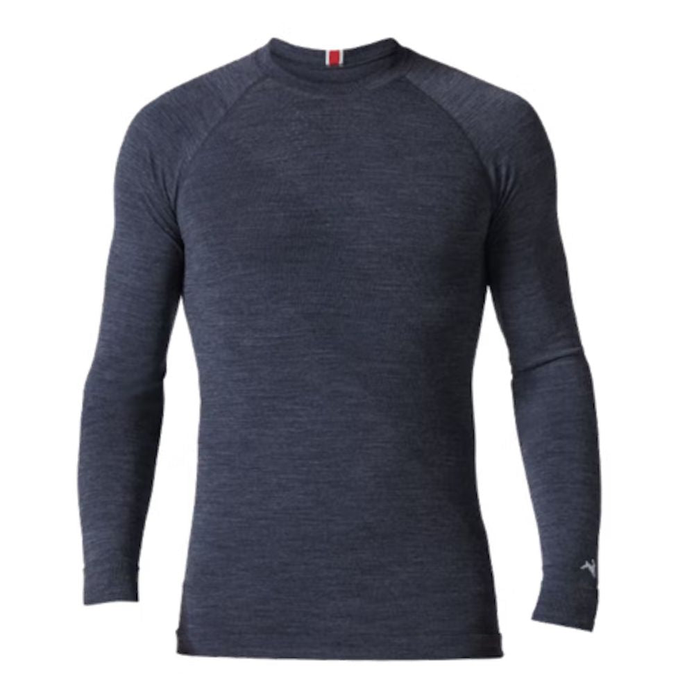 Tracksmith Men's Brighton Base Layer Men's Tops - BlackToe Running#colour_black-iris