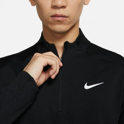 Nike Men's Element Half-Zip Running Top Men's Tops - BlackToe Running#colour_black