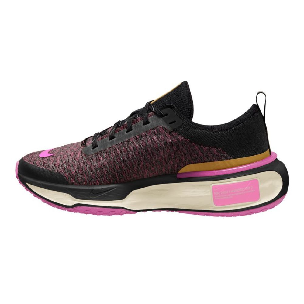 Nike Women's ZoomX Invincible Run Flyknit 3 - BlackToe Running#colour_earth-pink-spell-black-wheat-gold