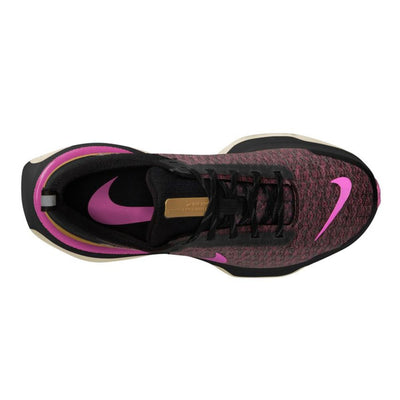 Nike Women's ZoomX Invincible Run Flyknit 3 - BlackToe Running#colour_earth-pink-spell-black-wheat-gold