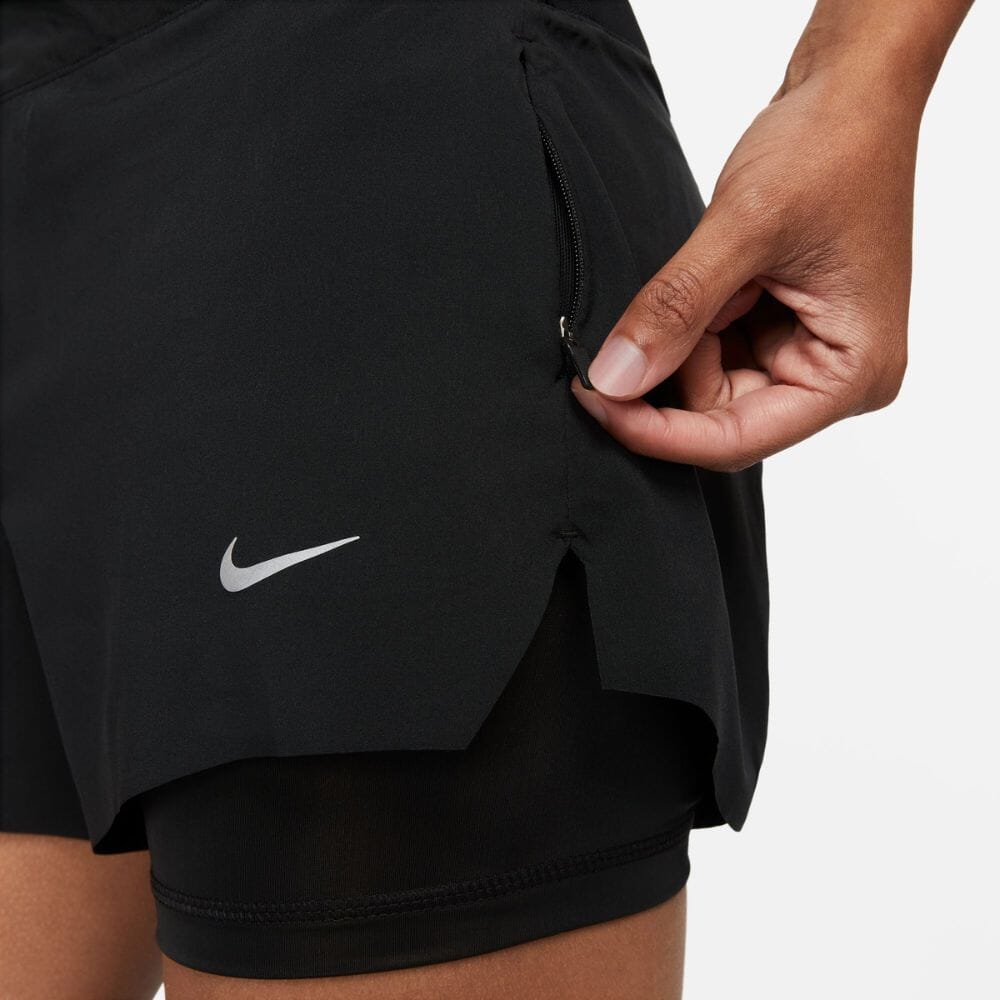 Nike Women s Dri FIT Swift 2 in 1 Shorts Black Size XS