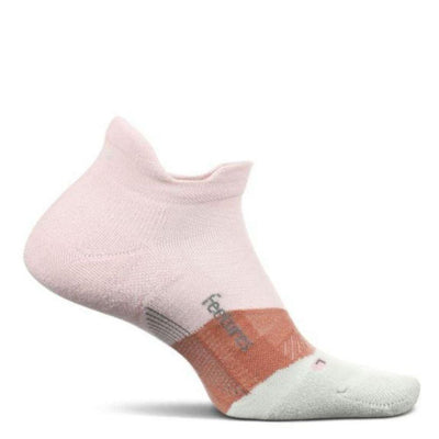 Feetures Elite Light Cushion No-Show Tab Socks - BlackToe Running#colour_blush