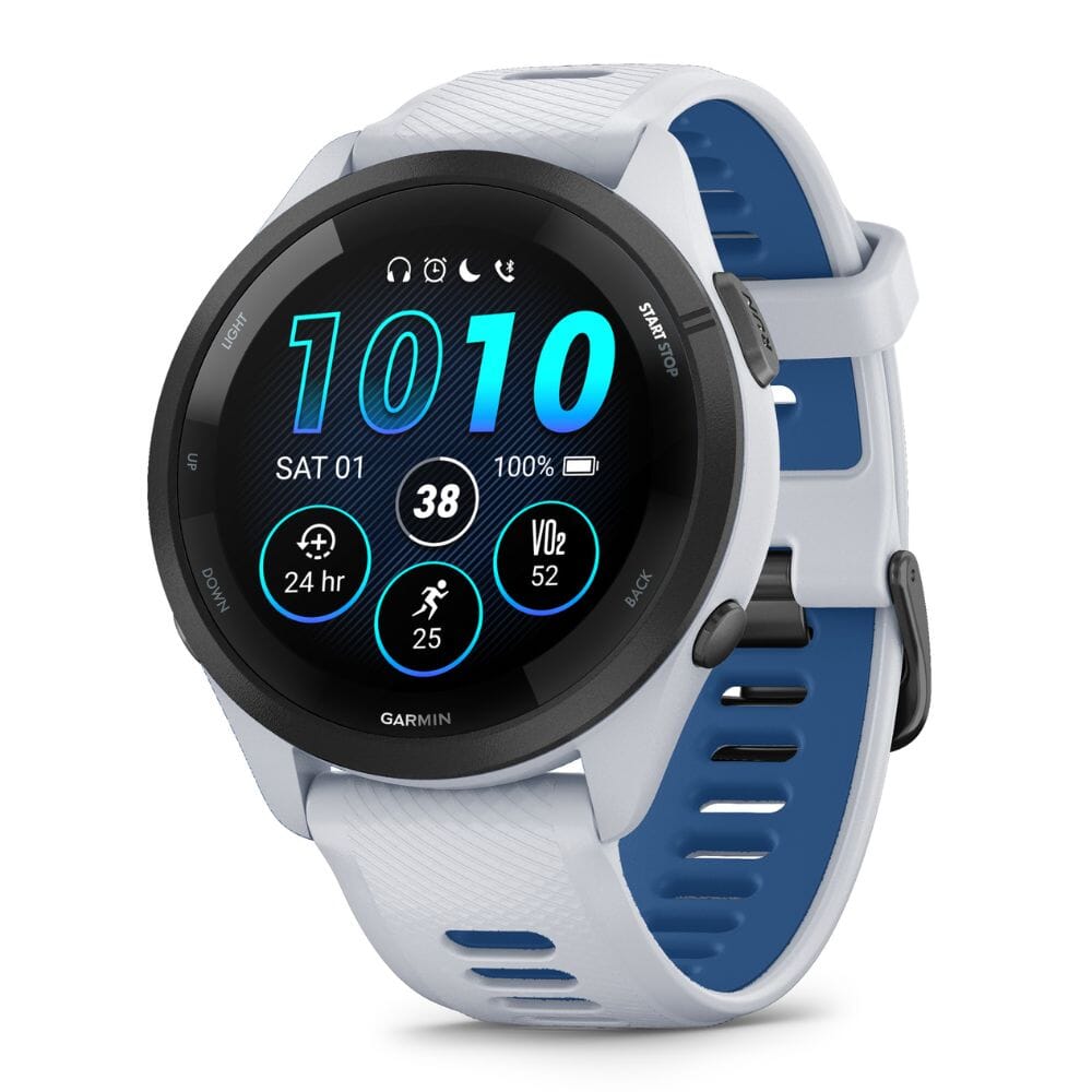 Garmin Forerunner 265 - BlackToe Running#colour_whitestone-tidal-blue