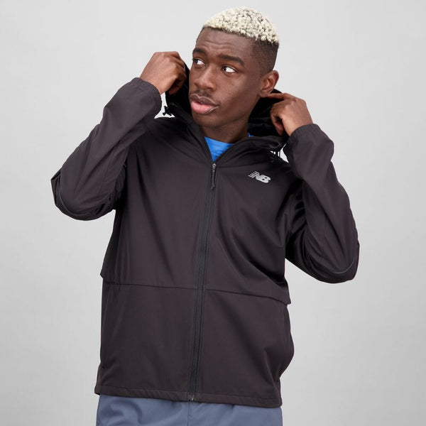 New balance running velocity jacket in black best sale