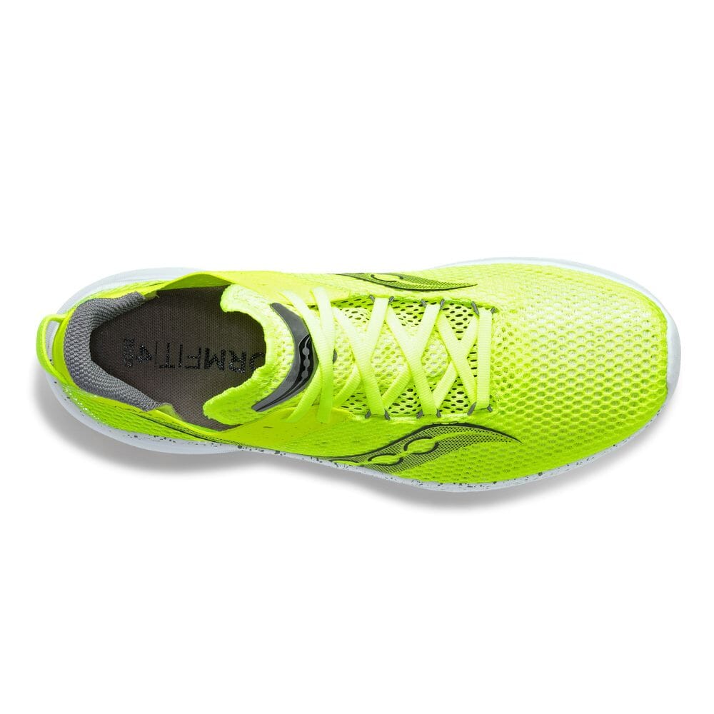 Saucony Women's Kinvara 14 Women's Shoes - BlackToe Running#colour_citron-black