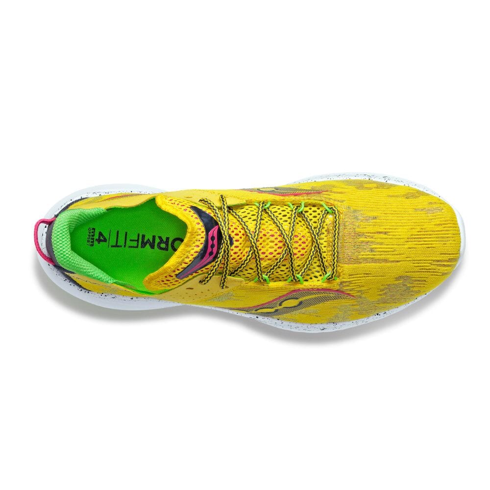 Saucony Women's Kinvara 14 Women's Shoes - BlackToe Running#colour_sulphur-otherworld