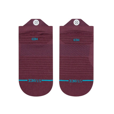 Stance Women's Run Berry Ultralight Cushion Tab Socks - BlackToe Running#colour_maroon