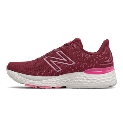 New Balance Women's Fresh Foam 880v11 Women's Shoes - BlackToe Running#colour_garnet-with-pink-glo