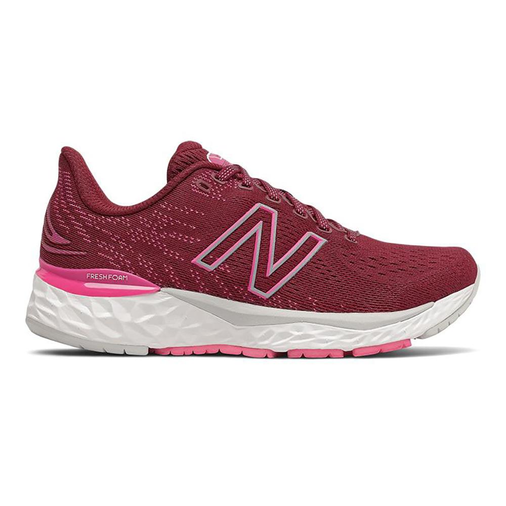 New Balance Women's Fresh Foam 880v11 Women's Shoes - BlackToe Running#colour_garnet-with-pink-glo