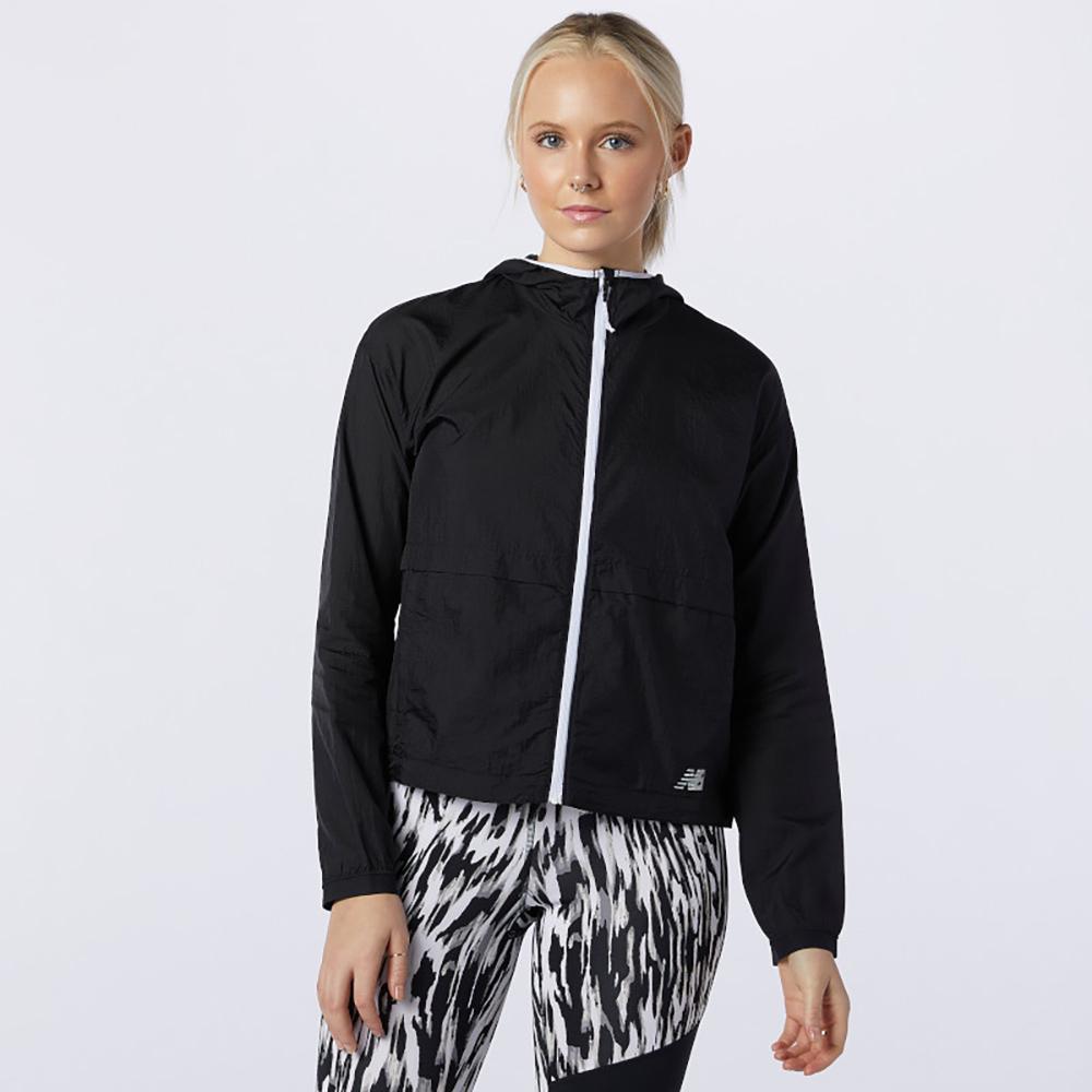 New Balance Women s Impact Light Pack Jacket BlackToe Running Inc